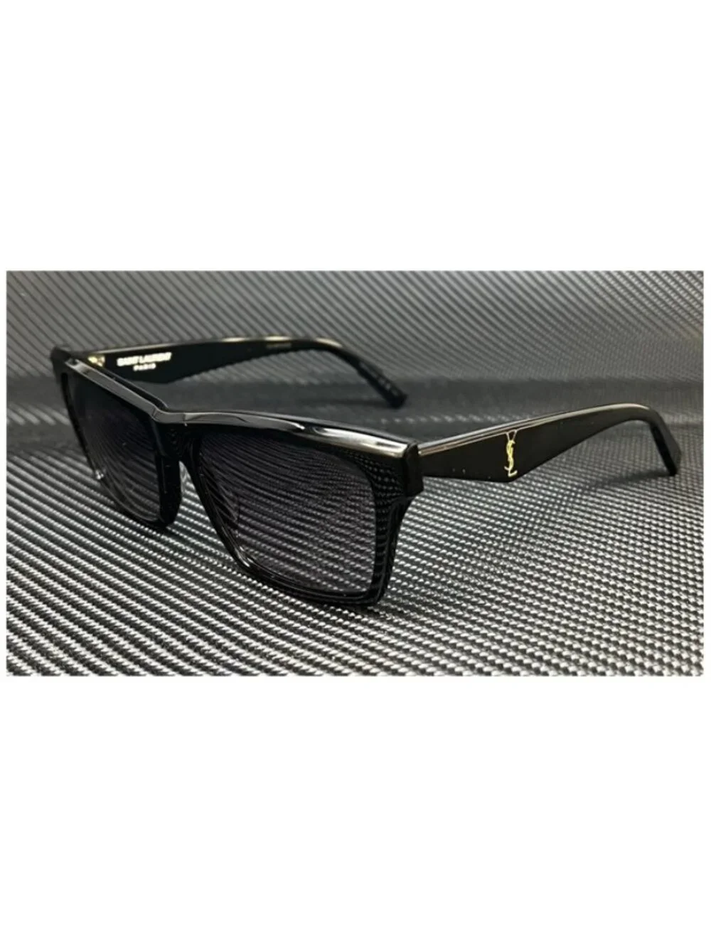 New Saint Laurent Men  Black Sunglasses  56- 16- 145